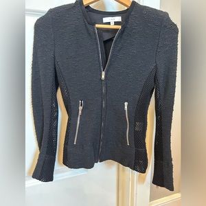 IRO Jacket with Lamb Leather Trim - Size 36